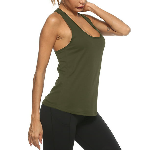 Womens Workout Tank Top T-shirt-Gym Clothes Fitness Yoga Hollow Out VEST Blouse 